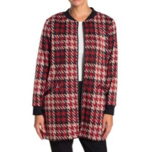 🌼 SANCTUARY City Topper Houndstooth Zip Front Jacket, S Petite NWT